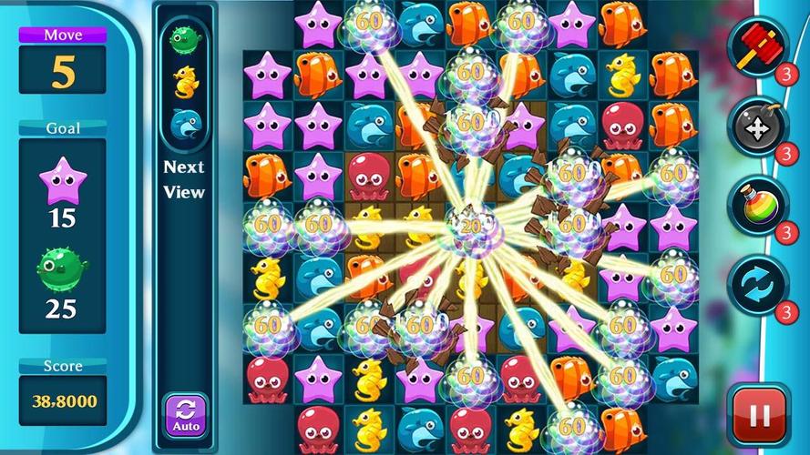 Ocean Match Puzzle ဖန်သားပြင်ဓာတ်ပုံ 0