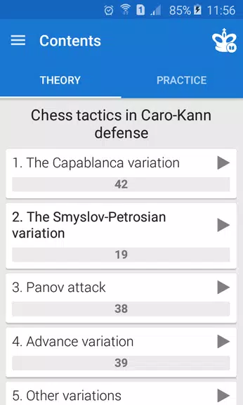 Chess Tactics in Caro-Kann应用截图第1张