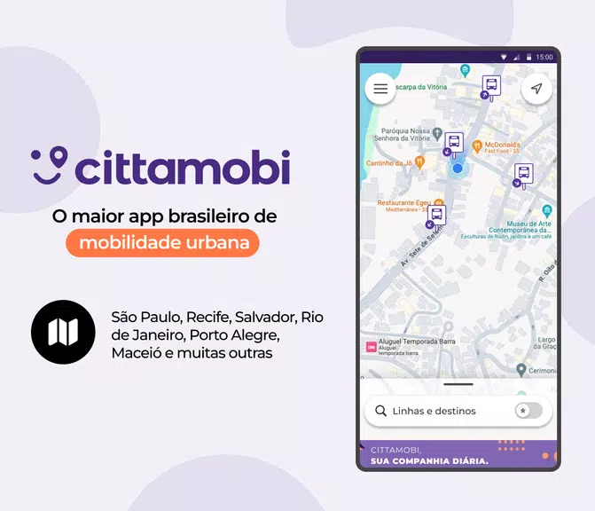 Cittamobi: Horários de Buses Captura de pantalla 0