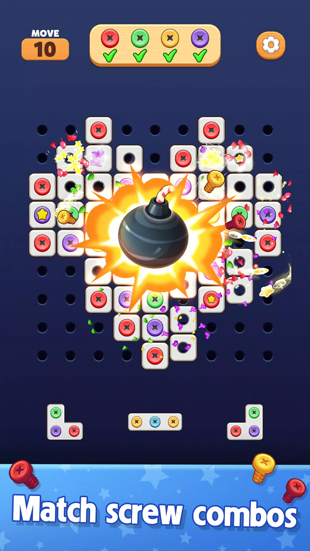 Screw Blast: Match The Bolts Скриншот 3