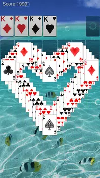 Solitaire: Ocean Blue स्क्रीनशॉट 2