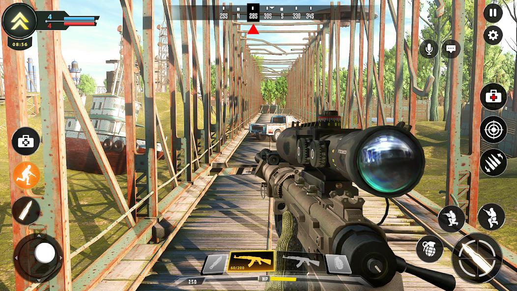 Sniper Game: Shooting Gun Game Mod स्क्रीनशॉट 0