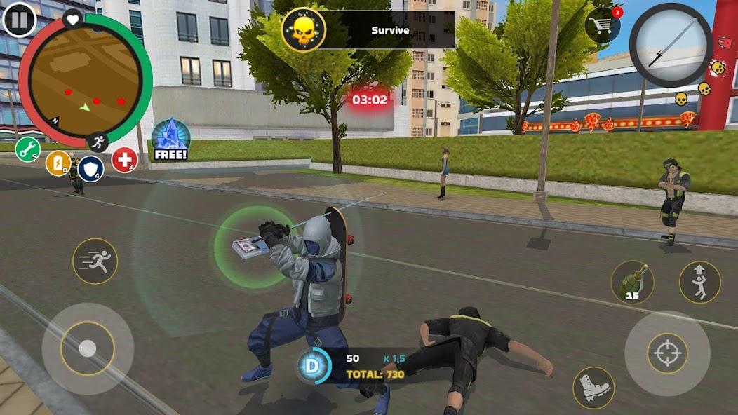 Rope Hero: Mafia City Wars Mod ဖန်သားပြင်ဓာတ်ပုံ 0