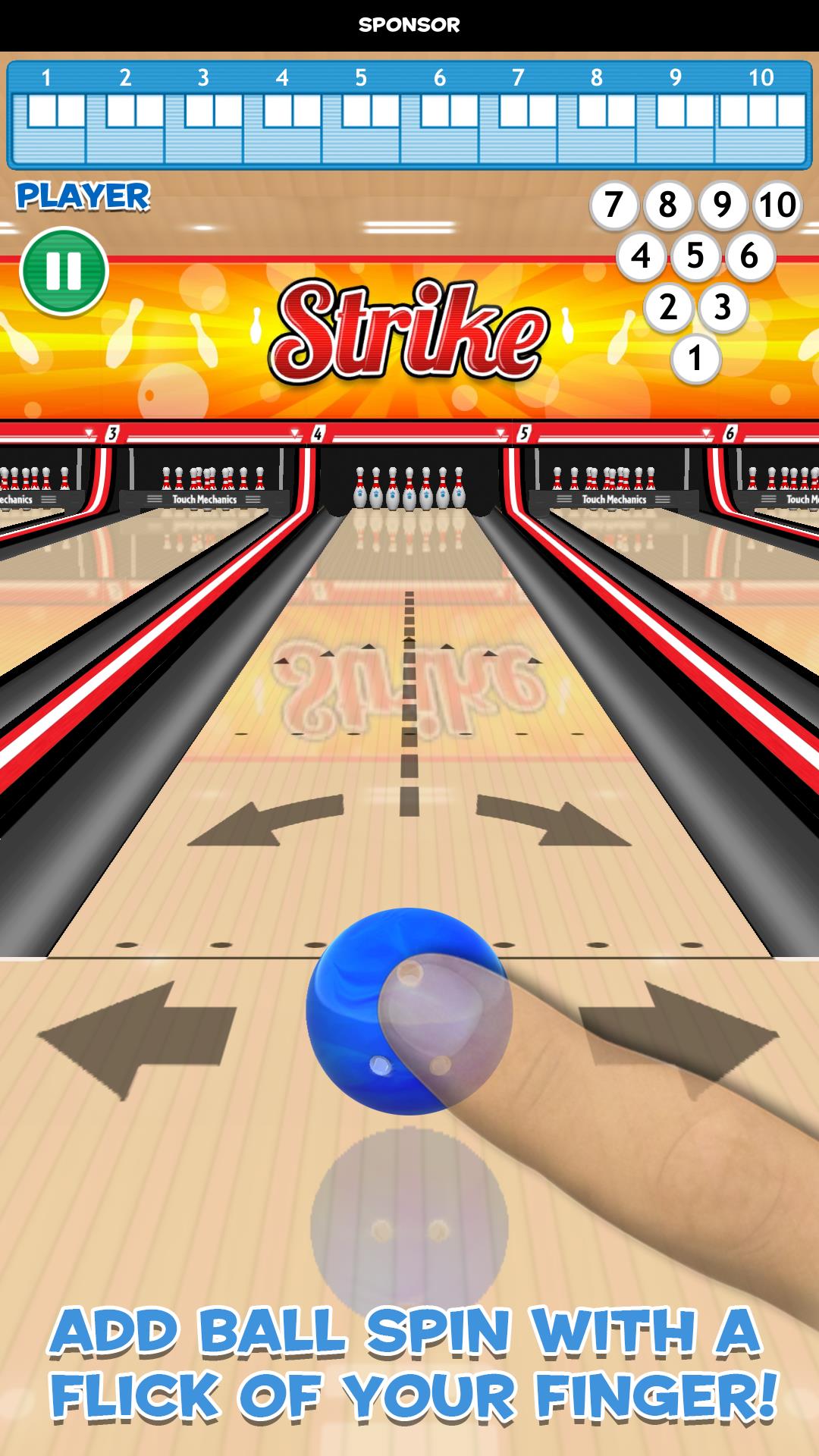 Strike! Ten Pin Bowling Zrzut ekranu 1