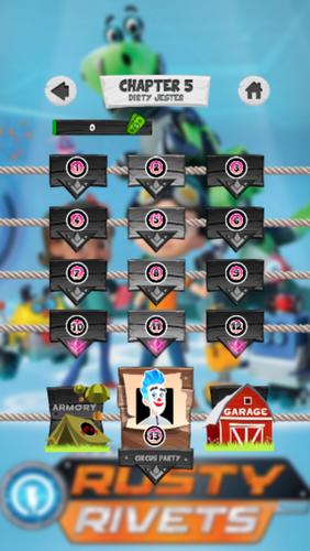 Rusty Rivets Car Driving Games Скриншот 2