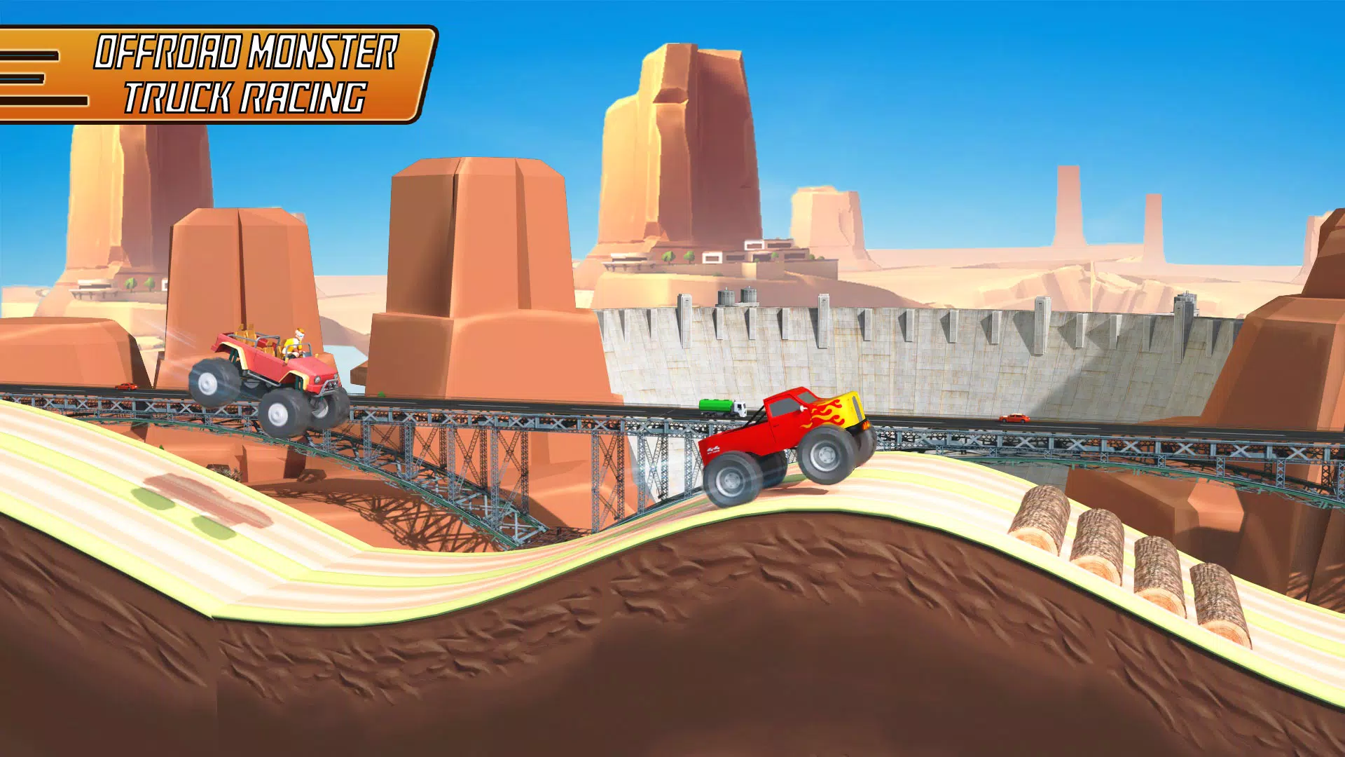 Uphill Racing - Hill Jump Game Capture d'écran 0