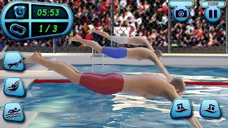 Swimming Pool Water Race Game Screenshot 0