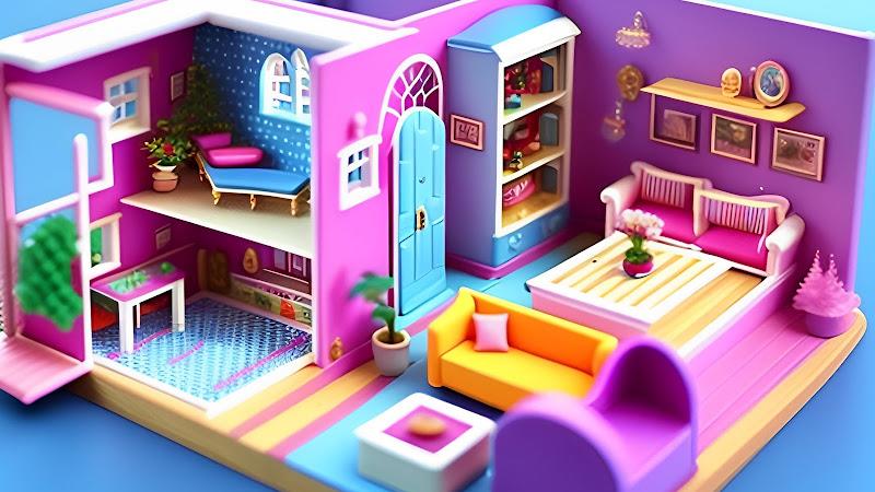 Doll House Design Doll Games Schermafbeelding 2