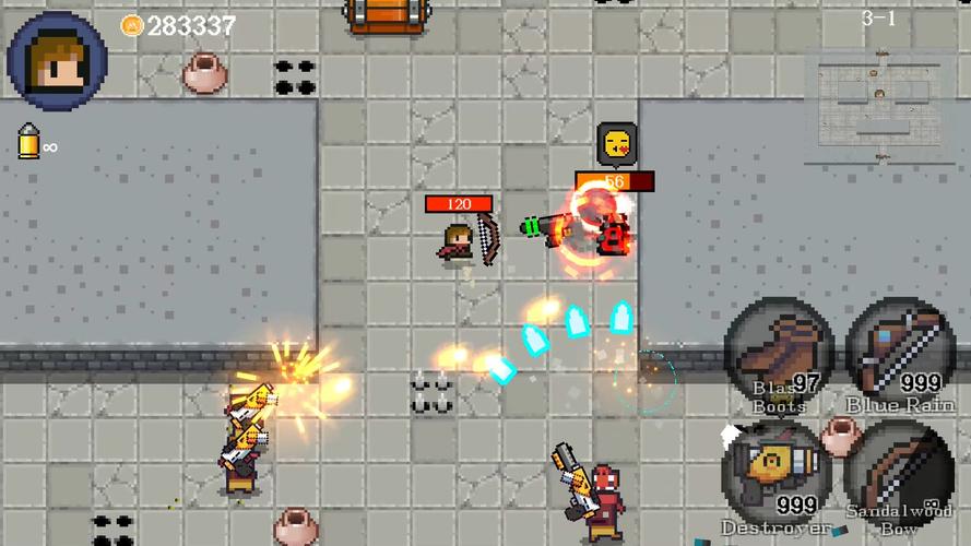 Tiny Warrior - Pixel Gun 스크린샷 3