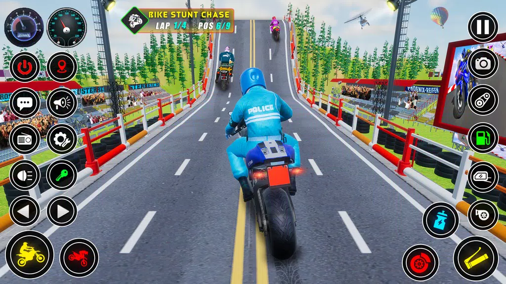 Police bike Stunt Bike Racing Ekran Görüntüsü 0