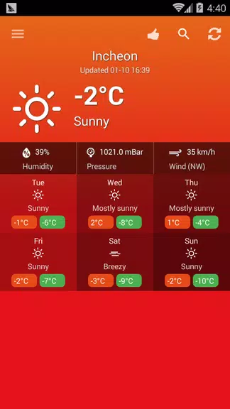 Weather South Korea應用截圖第2張