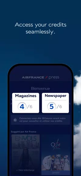 Schermata Air France Press 2