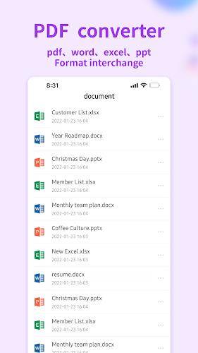 Schermata Document Editor:Word,Sheet,PDF 2