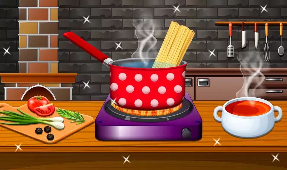 Crispy Noodles Cooking Game ဖန်သားပြင်ဓာတ်ပုံ 0