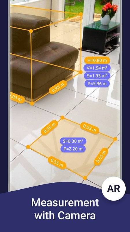 AR Ruler: 测量尺,尺子量度,直尺量度,ar量度器应用截图第3张