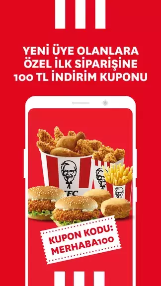 KFC Türkiye – Yemek Siparişi Ảnh chụp màn hình 1