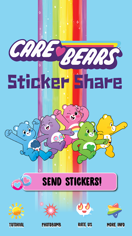 Care Bears Sticker Share Zrzut ekranu 1