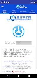 AirVPN Eddie Client GUI Zrzut ekranu 2