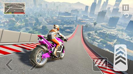 Mega Ramp Stunt Bike Games 3D ภาพหน้าจอ 1