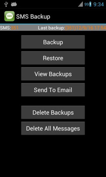 Super Backup: SMS and Contacts ဖန်သားပြင်ဓာတ်ပုံ 0