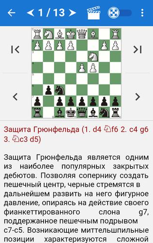 Chess Tactics in Grünfeld Def. Screenshot 0