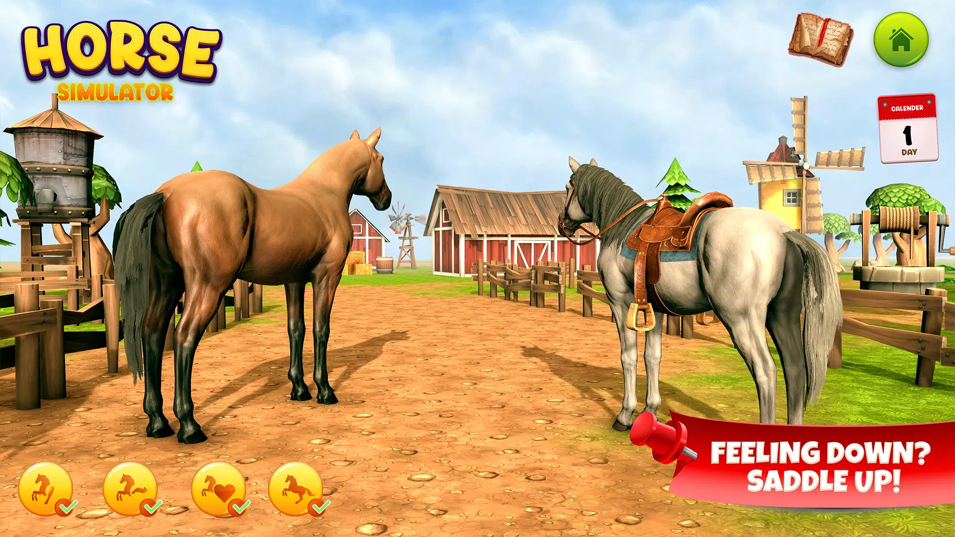 Horse Simulator Family Game 3D Schermafbeelding 0