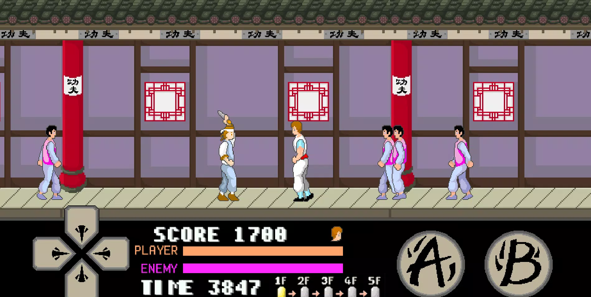 kung fu master arcade Zrzut ekranu 0