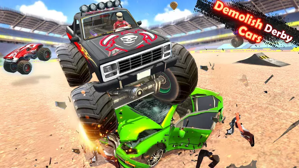 Demolition Derby Truck Stunts スクリーンショット 2