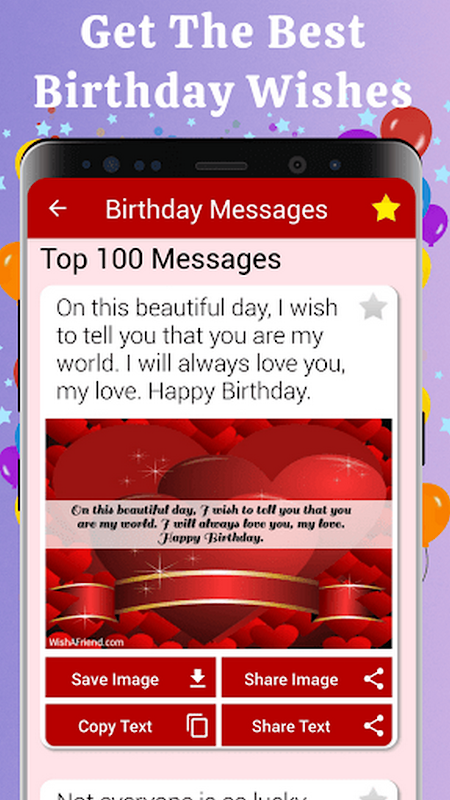 Birthday Cards & Messages Wish应用截图第1张