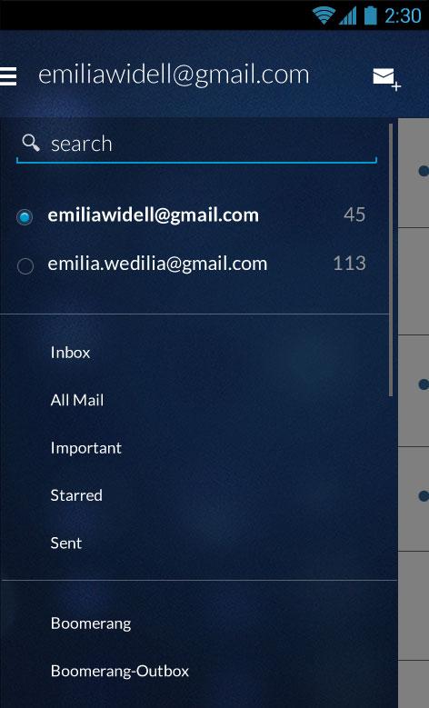 Email App for Gmail & Exchange Capture d'écran 0