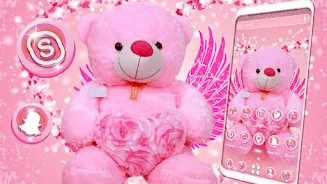 Schermata Pink Teddy Bear Theme 1