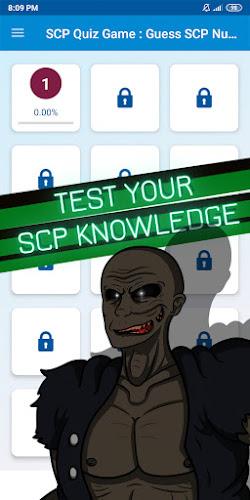 scp quiz game Captura de pantalla 1