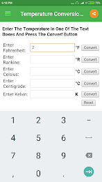 Temperature Converter ဖန်သားပြင်ဓာတ်ပုံ 0