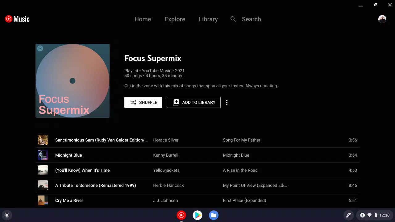 YouTube Music for Chromebook Captura de pantalla 2