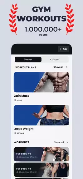 Gym -Fitnessgeräte,Gym Workout Screenshot 1