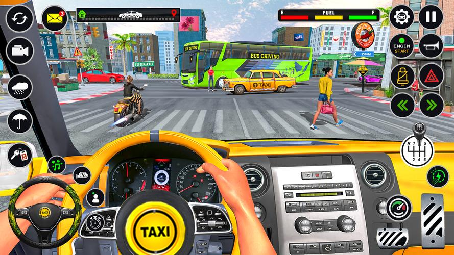 US Taxi Car Parking Simulator स्क्रीनशॉट 2