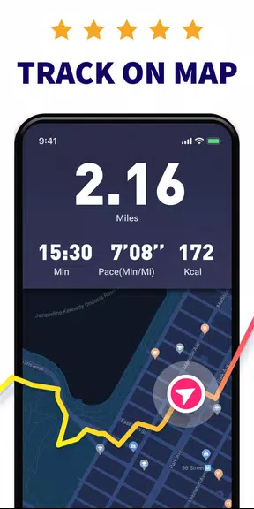 Leap Course sur Carte - Course Capture d'écran 0