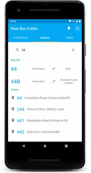 Next Bus Dublin Zrzut ekranu 1
