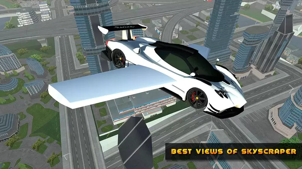 Flying Car Game driving Ekran Görüntüsü 2