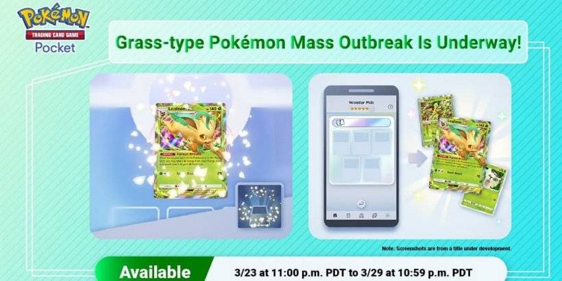 Neue Grasmassenausbruchschläge Pokémon TCG Tasche