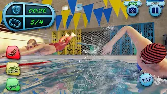 Swimming Pool Water Race Game Screenshot 2