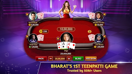 Teen Patti Octro 3 Patti Rummy स्क्रीनशॉट 1