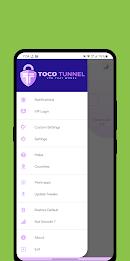 Toco Tunnel VPN Captura de tela 1