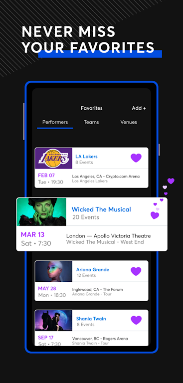 Ticketmaster Zrzut ekranu 2