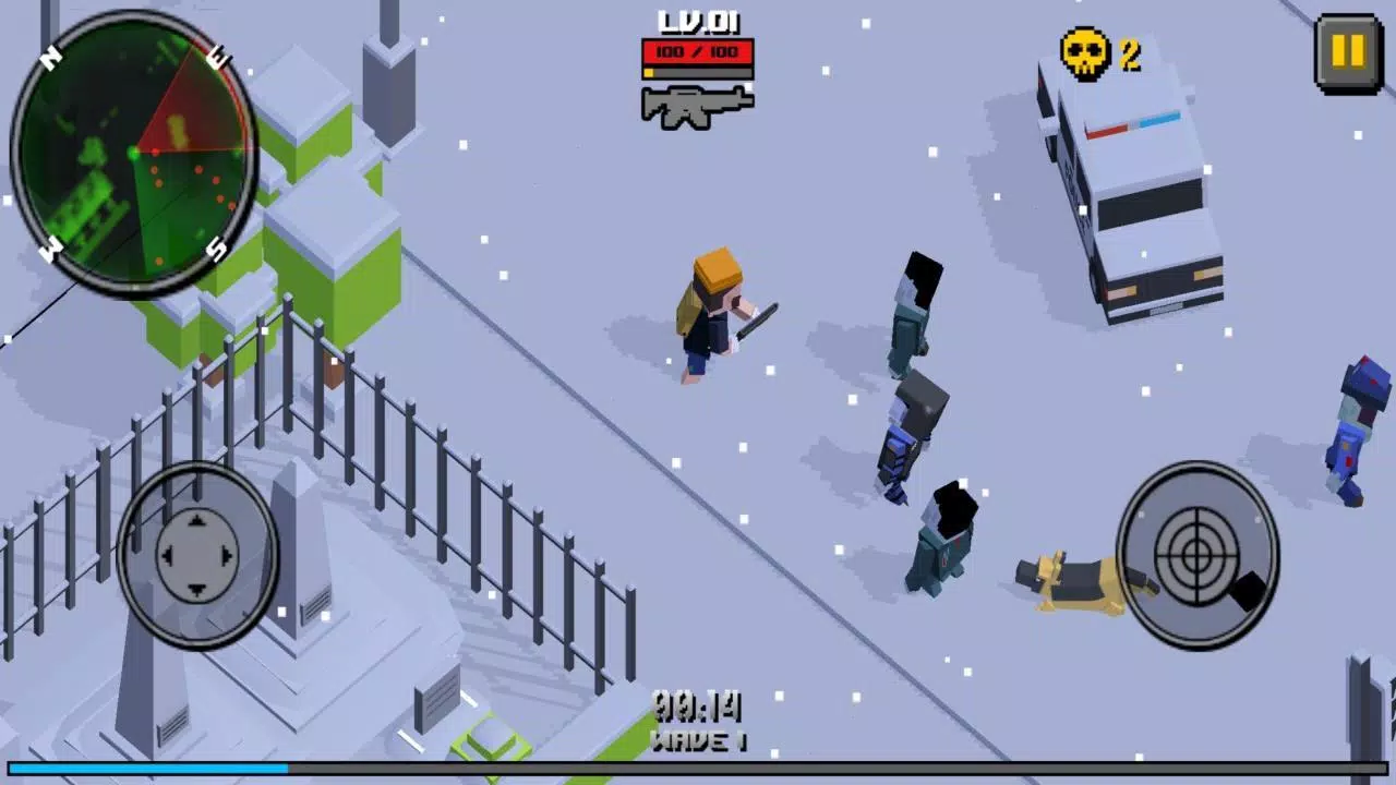 Pixel Zombie Frontier Tangkapan skrin 1