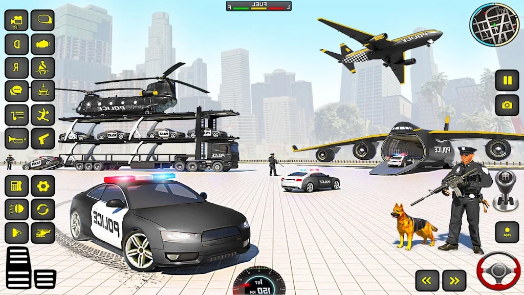 Police Truck Transport Game Schermafbeelding 1