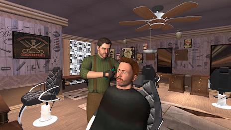 Barber Shop-Hair Cutting Game Tangkapan skrin 2