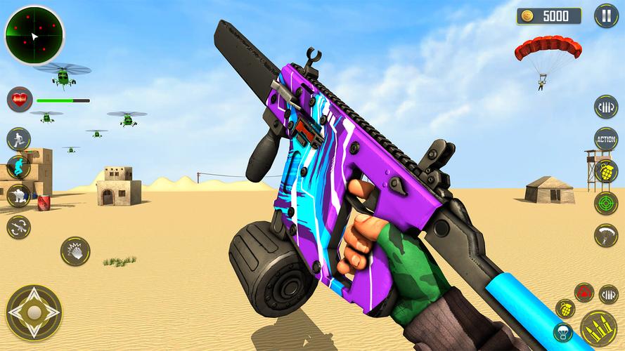 FPS Shooting game 3d gun game Tangkapan skrin 0