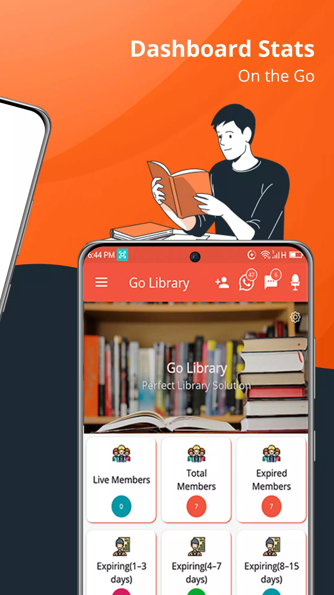 GoLibrary Library Manager App ภาพหน้าจอ 1