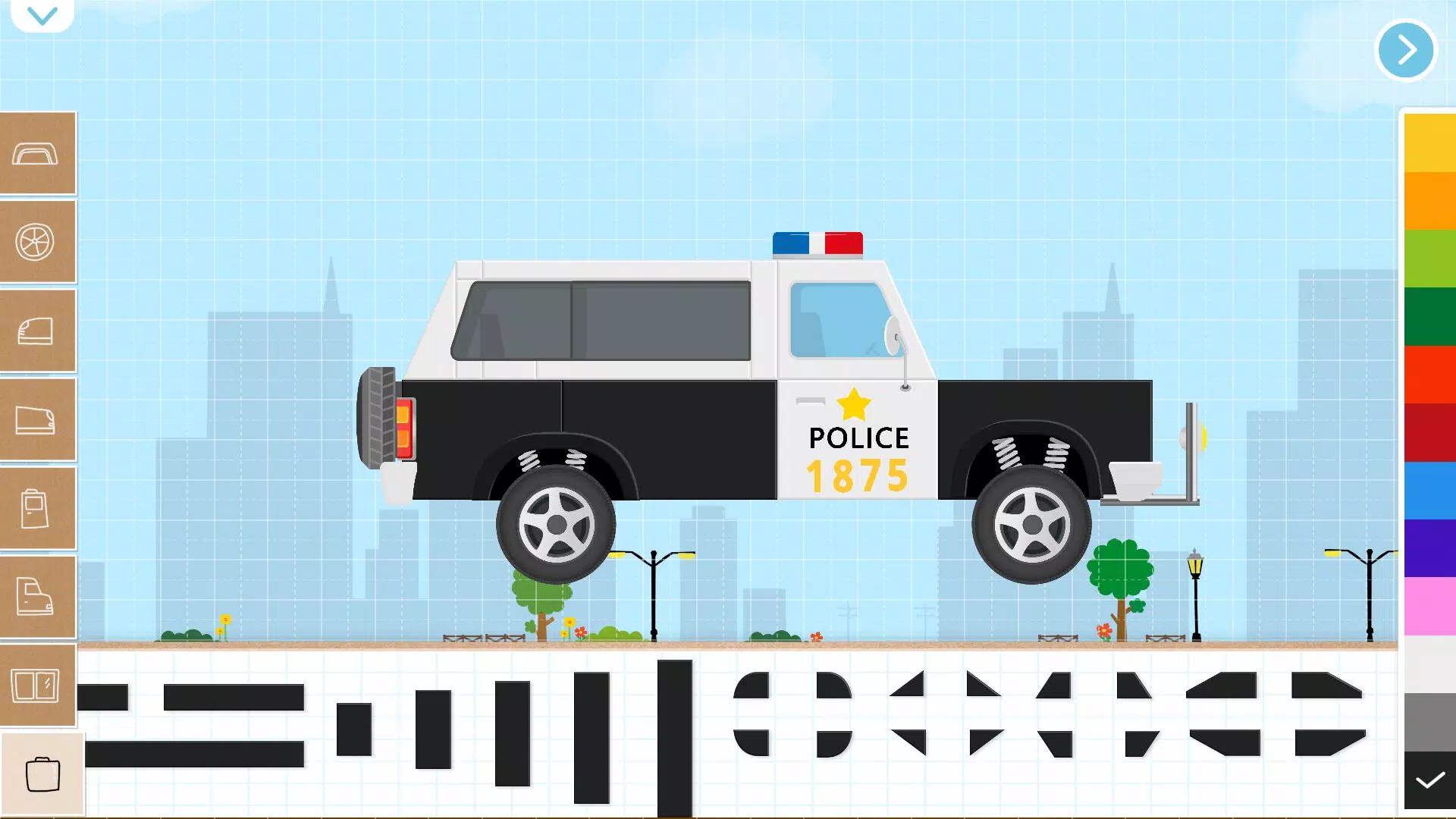 Jogo de crianças de Brick Car2 Captura de tela 2